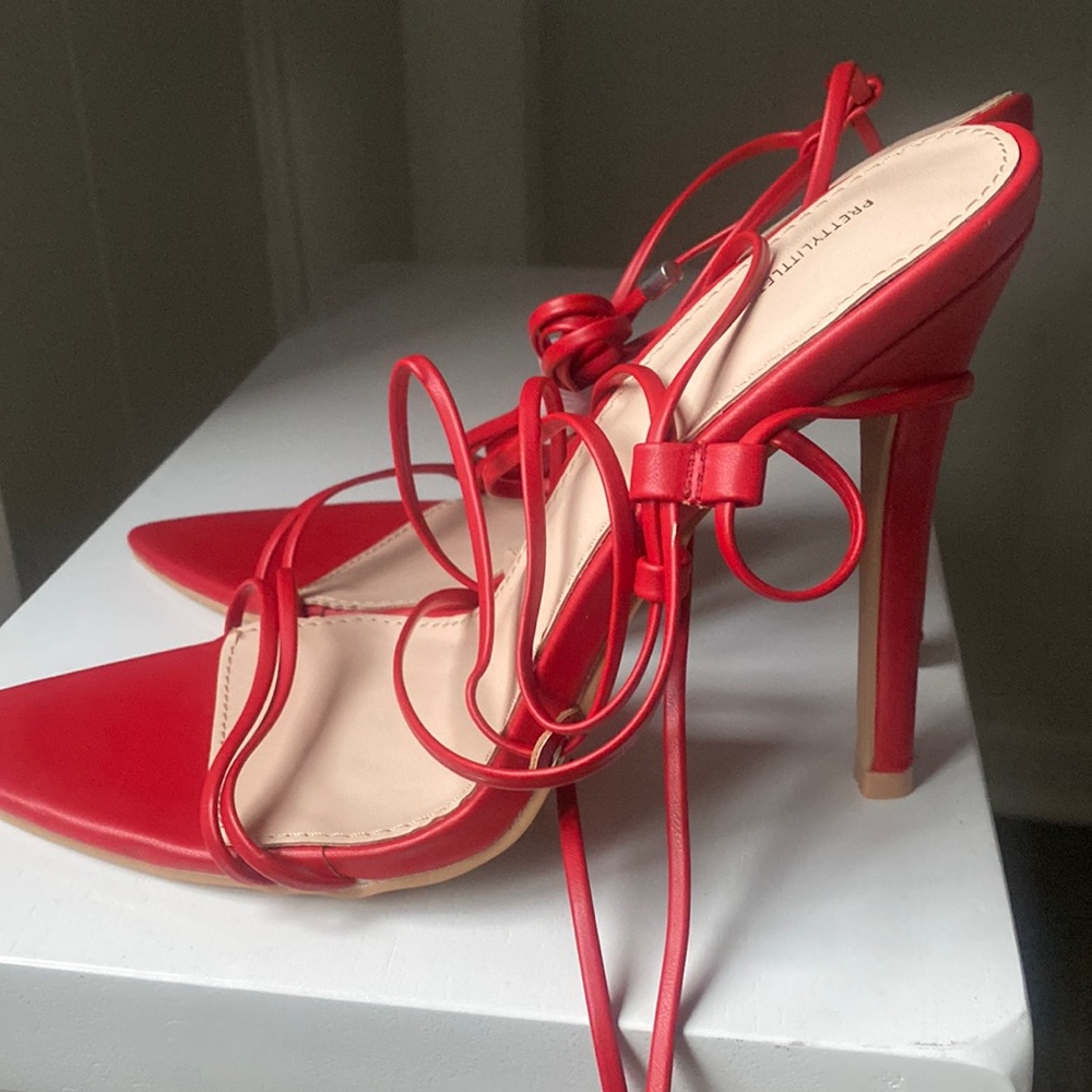 PRETTY LITTLE THING red heels